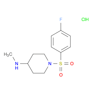 1-((4-Fluorophenyl)sulfonyl)-N-methylpiperidin-4-amine hydrochloride