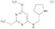 (6-Methoxy-2-methylsulfanyl-pyrimidin-4-yl)-pyrrolidin-2-ylmethyl-amine hydrochloride