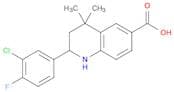 2-(3-chloro-4-fluorophenyl)-4,4-dimethyl-1,2,3,4-tetrahydroquinoline-6-carboxylic acid