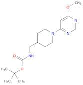 tert-butyl N-[[1-(6-methoxypyrimidin-4-yl)piperidin-4-yl]methyl]carbamate