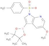 5-methoxy-1-[(4-methylbenzene)sulfonyl]-3-(tetramethyl-1,3,2-dioxaborolan-2-yl)pyrrolo[2,3-b]pyrid…