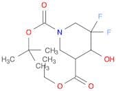 1-tert-Butyl 3-ethyl 5,5-difluoro-4-hydroxypiperidine-1,3-dicarboxylate
