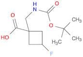 1-(Boc-aminomethyl)-3-fluorocyclobutane-1-carboxylic acid