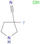 3-CYANO-3-FLUOROPYRROLIDINE HCL
