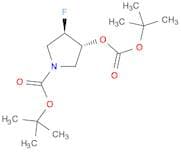 tert-Butyl trans-3-(tert-butoxycarbonyloxy)-4-fluoropyrrolidine-1-carboxylate