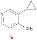 3-Bromo-5-cyclopropyl-4-methylpyridine