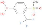 [4-Methanesulfonyl-3-(trifluoromethyl)phenyl]boronic acid