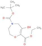 1,4-Oxazepine-4,7(5H)-dicarboxylic acid, tetrahydro-6-oxo-, 4-(1,1-dimethylethyl) 7-ethyl ester