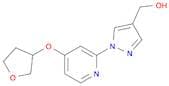 (1-(4-((Tetrahydrofuran-3-yl)oxy)pyridin-2-yl)-1H-pyrazol-4-yl)methanol