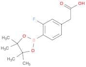 2-(3-Fluoro-4-(4,4,5,5-tetramethyl-1,3,2-dioxaborolan-2-yl)phenyl)acetic acid
