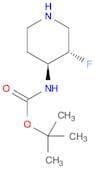 Carbamic acid, N-​[(3S,​4S)​-​3-​fluoro-​4-​piperidinyl]​-​, 1,​1-​dimethylethyl ester