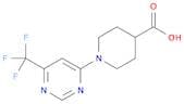 1-[6-(trifluoromethyl)pyrimidin-4-yl]piperidine-4-carboxylic acid