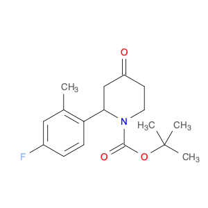 Tert-Butyl 2-(4-Fluoro-2-Methylphenyl)-4-Oxopiperidine-1-Carboxylate
