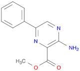 Pyrazinecarboxylic acid, 3-amino-6-phenyl-, methyl ester