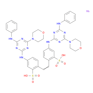 Benzenesulfonic acid,2,2'-(1,2-ethenediyl)bis[5-[[4-(4-morpholinyl)-6-(phenylamino)-1,3,5-triazin-…