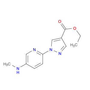 Ethyl 1-(5-(methylamino)pyridin-2-yl)-1H-pyrazole-4-carboxylate