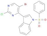 3-(5-Bromo-2-chloropyrimidin-4-yl)-1-(phenylsulfonyl)-1H-indole