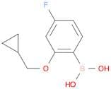 2-(Cyclopropylmethoxy)-4-fluorophenylboronic acid