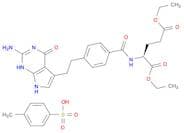 L-Glutamic acid,N-[4-[2-(2-amino-4,7-dihydro-4-oxo-1H-pyrrolo[2,3-d]pyrimidin-5-yl)ethyl]benzoyl]-…