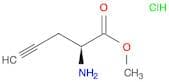 4-Pentynoic acid,2-amino-, methyl ester, hydrochloride, (2S)- (9CI)