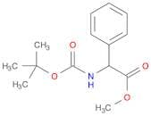 Benzeneacetic acid, a-[[(1,1-dimethylethoxy)carbonyl]amino]-, methylester