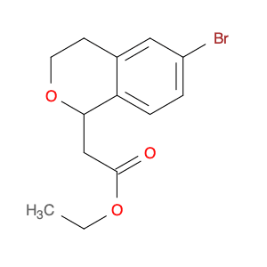1H-2-Benzopyran-1-acetic acid, 6-bromo-3,4-dihydro-, ethyl ester