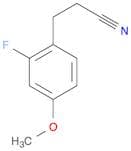 3-(2-fluoro-4-methoxyphenyl)propanenitrile