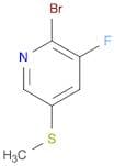 2-Bromo-3-fluoro-5-(methylthio)pyridine