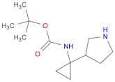 Carbamic acid, [1-(3-pyrrolidinyl)cyclopropyl]-, 1,1-dimethylethyl ester