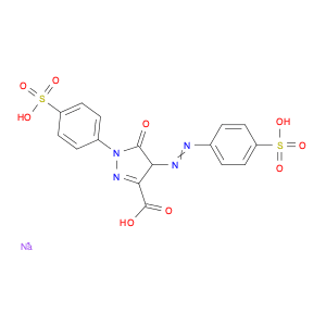 1H-Pyrazole-3-carboxylic acid,4,5-dihydro-5-oxo-1-(4-sulfophenyl)-4-[(4-sulfophenyl)azo]-, trisodi…