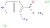 Methyl 3-amino-5,6-dihydro-4H-thieno[2,3-c]pyrrole-2-carboxylate dihydrochloride