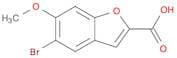 2-Benzofurancarboxylic acid, 5-bromo-6-methoxy-