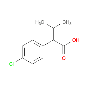 Benzeneacetic acid, 4-chloro-a-(1-methylethyl)-