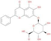 (2S,3S,4S,5R,6S)-6-[(5,6-dihydroxy-4-oxo-2-phenyl-4H-chromen-7-yl)oxy]-3,4,5-trihydroxyoxane-2-car…