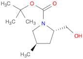 1-Pyrrolidinecarboxylic acid, 2-(hydroxymethyl)-4-methyl-,1,1-dimethylethyl ester, (2S,4R)-