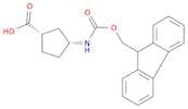 Cyclopentanecarboxylicacid, 3-[[(9H-fluoren-9-ylmethoxy)carbonyl]amino]-, (1S,3R)-