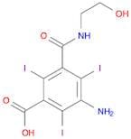 3-Amino-5-((2-hydroxyethyl)carbamoyl)-2,4,6-triiodobenzoic acid