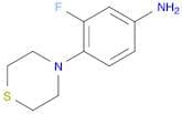 Benzenamine, 3-fluoro-4-(4-thiomorpholinyl)-