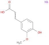 sodium (2E)-3-(4-hydroxy-3-methoxyphenyl)prop-2-enoate