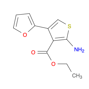 3-Thiophenecarboxylic acid, 2-amino-4-(2-furanyl)-, ethyl ester