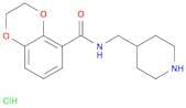 1,4-Benzodioxin-5-carboxamide, 2,3-dihydro-N-(4-piperidinylmethyl)-,monohydrochloride