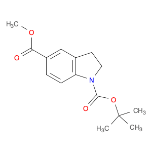 1H-Indole-1,5-dicarboxylic acid, 2,3-dihydro-, 1-(1,1-dimethylethyl)5-methyl ester