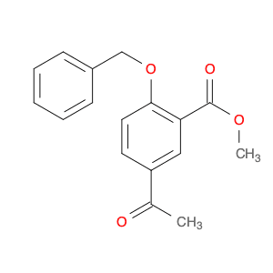 Benzoic acid, 5-acetyl-2-(phenylmethoxy)-, methyl ester