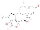 ANDROSTA-1,4-DIENE-17-CARBOXYLIC ACID,6,9-DIFLUORO-11,17-DIHYDROXY-16-METHYL-3-OXO-, (6A,11B,16A,1…