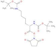 Carbamic acid,[(1S)-1-[[(2,5-dioxo-1-pyrrolidinyl)oxy]carbonyl]-1,5-pentanediyl]bis-,bis(1,1-dimet…