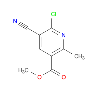 3-Pyridinecarboxylic acid, 6-chloro-5-cyano-2-methyl-, methyl ester