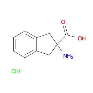 1H-​Indene-​2-​carboxylic acid, 2-​amino-​2,​3-​dihydro-​, hydrochloride (1:1)