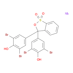 Phenol,4,4'-(1,1-dioxido-3H-2,1-benzoxathiol-3-ylidene)bis[2,6-dibromo-,monosodium salt