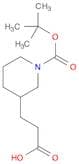 3-Piperidinepropanoic acid, 1-[(1,1-dimethylethoxy)carbonyl]-