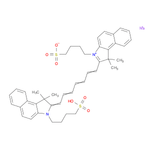 1H-Benz[e]indolium,2-[7-[1,3-dihydro-1,1-dimethyl-3-(4-sulfobutyl)-2H-benz[e]indol-2-ylidene]-1,3,…